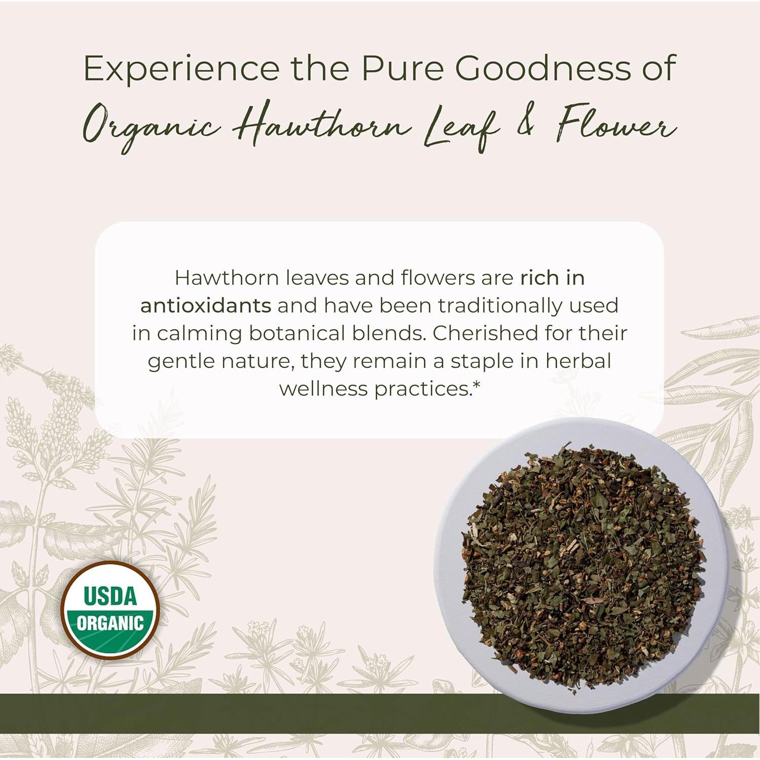 Hojas y Flores de Espino Orgánico Starwest Botanicals 0.45 kg