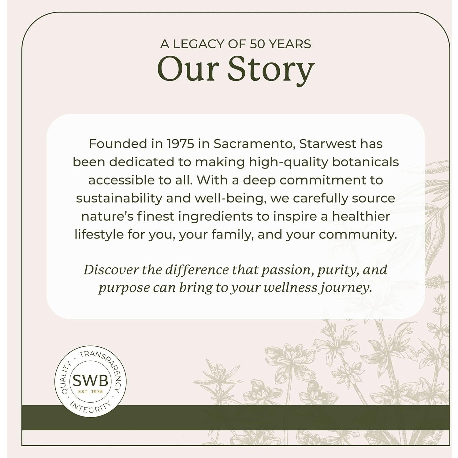 Hojas y Flores de Espino Orgánico Starwest Botanicals 0.45 kg