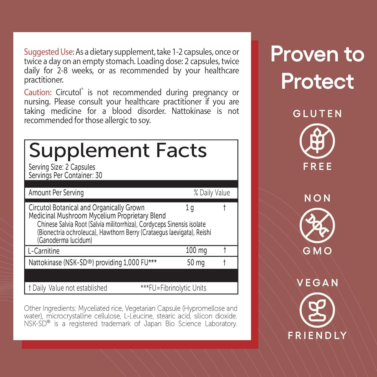 EcoNugenics Circutol Suplemento Cardiovascular 60 Cápsulas