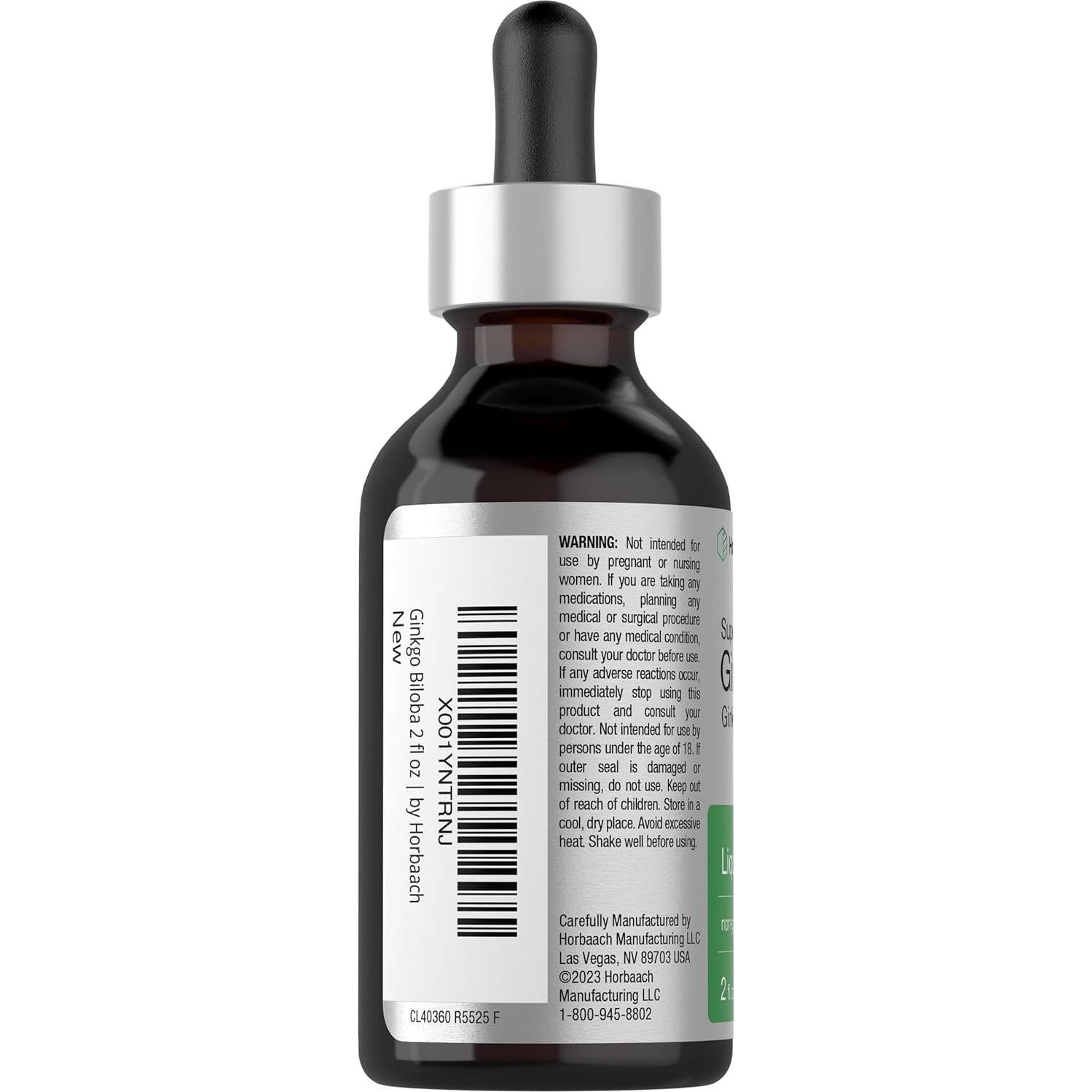 Extracto Líquido de Ginkgo Biloba Horbaach 59 ml - Vegetariano