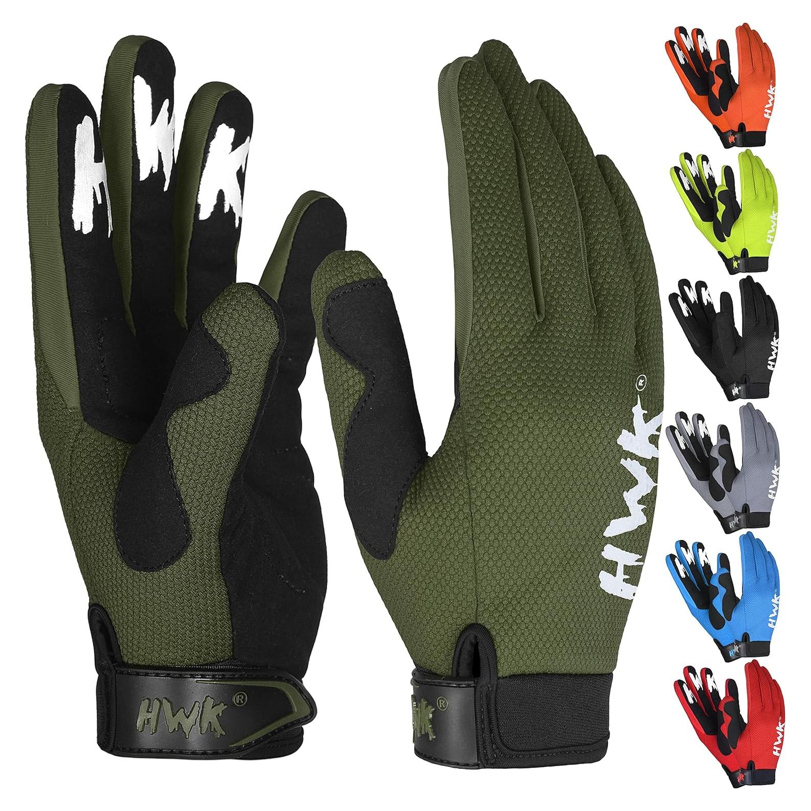 Guantes de Motocicleta HWK Flexo Tácticos 3X Grande Negros
