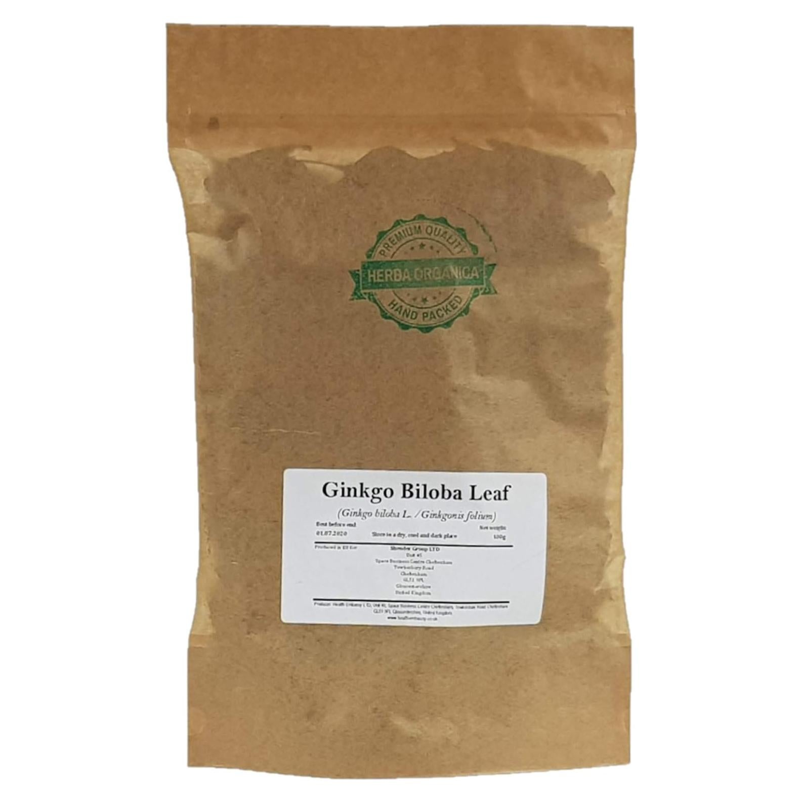 Hoja de Ginkgo Biloba Orgánica Shender Group 100g - Té Herbal