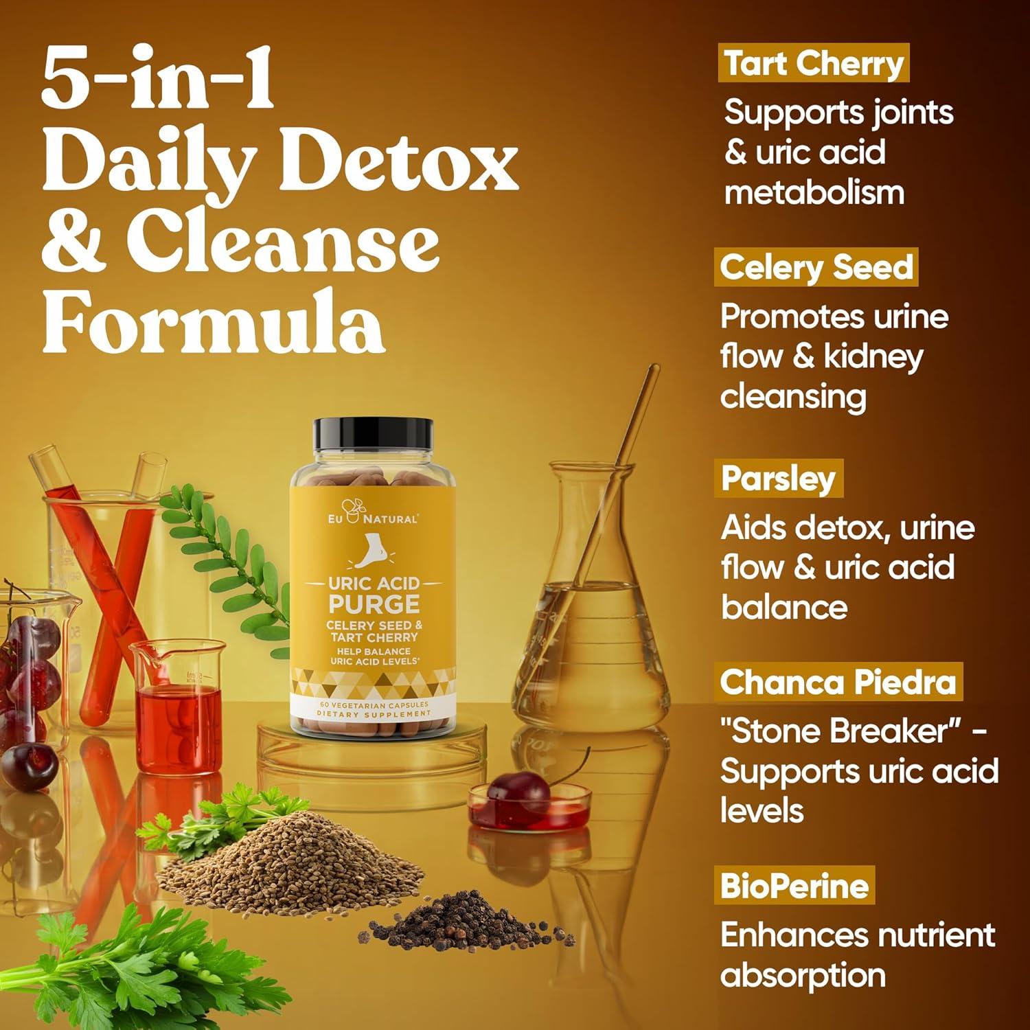 Purge! Suplemento de Ácido Úrico - 60 Cápsulas Veganas