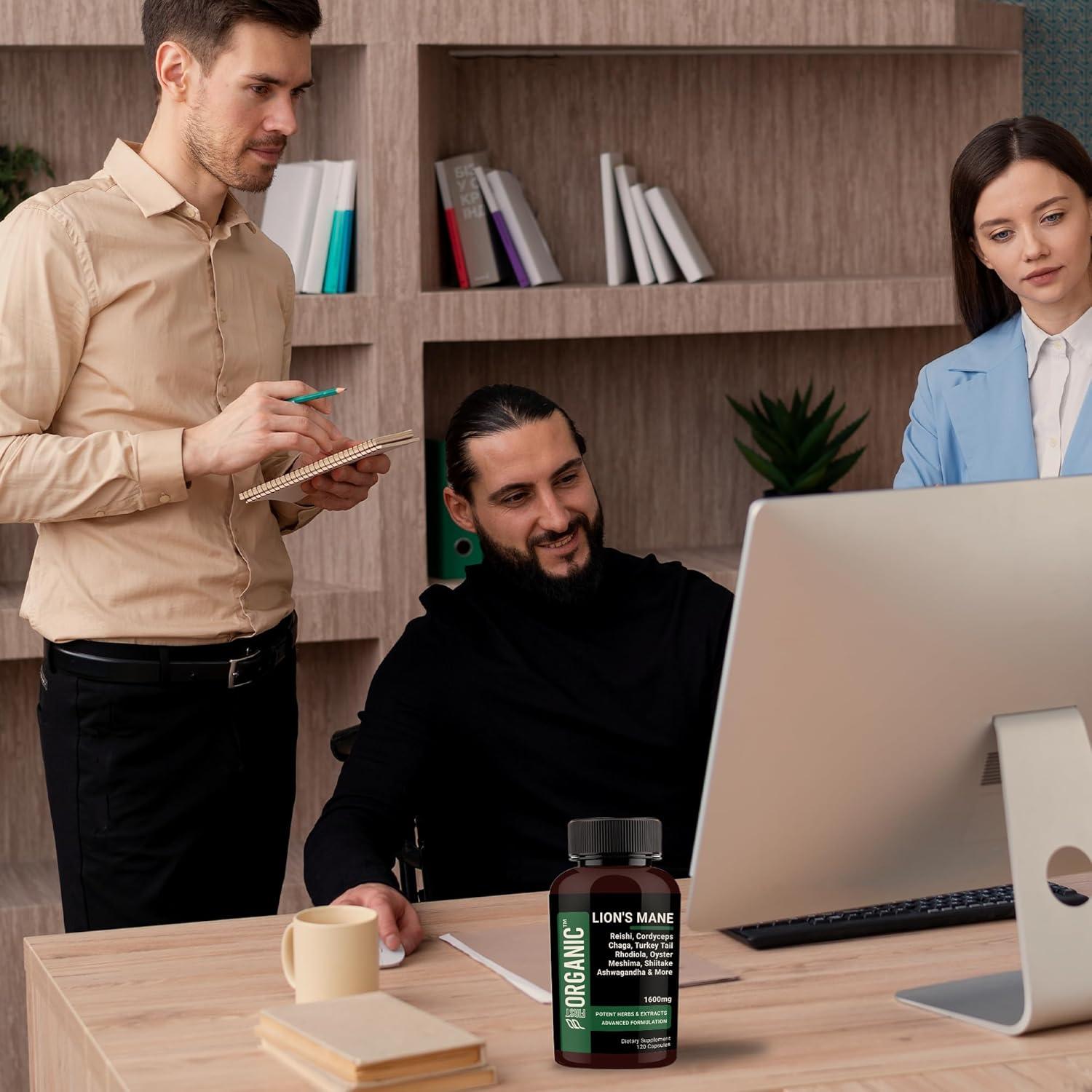 Suplemento Nootrópico Guard+ Melena de León 1600mg 120 Cápsulas