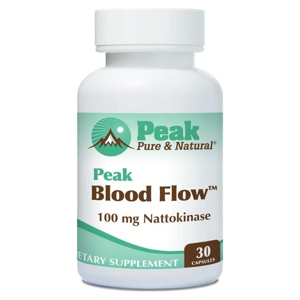 Suplemento Nattokinasa Peak 100mg - 30 Cápsulas para Circulación Saludable