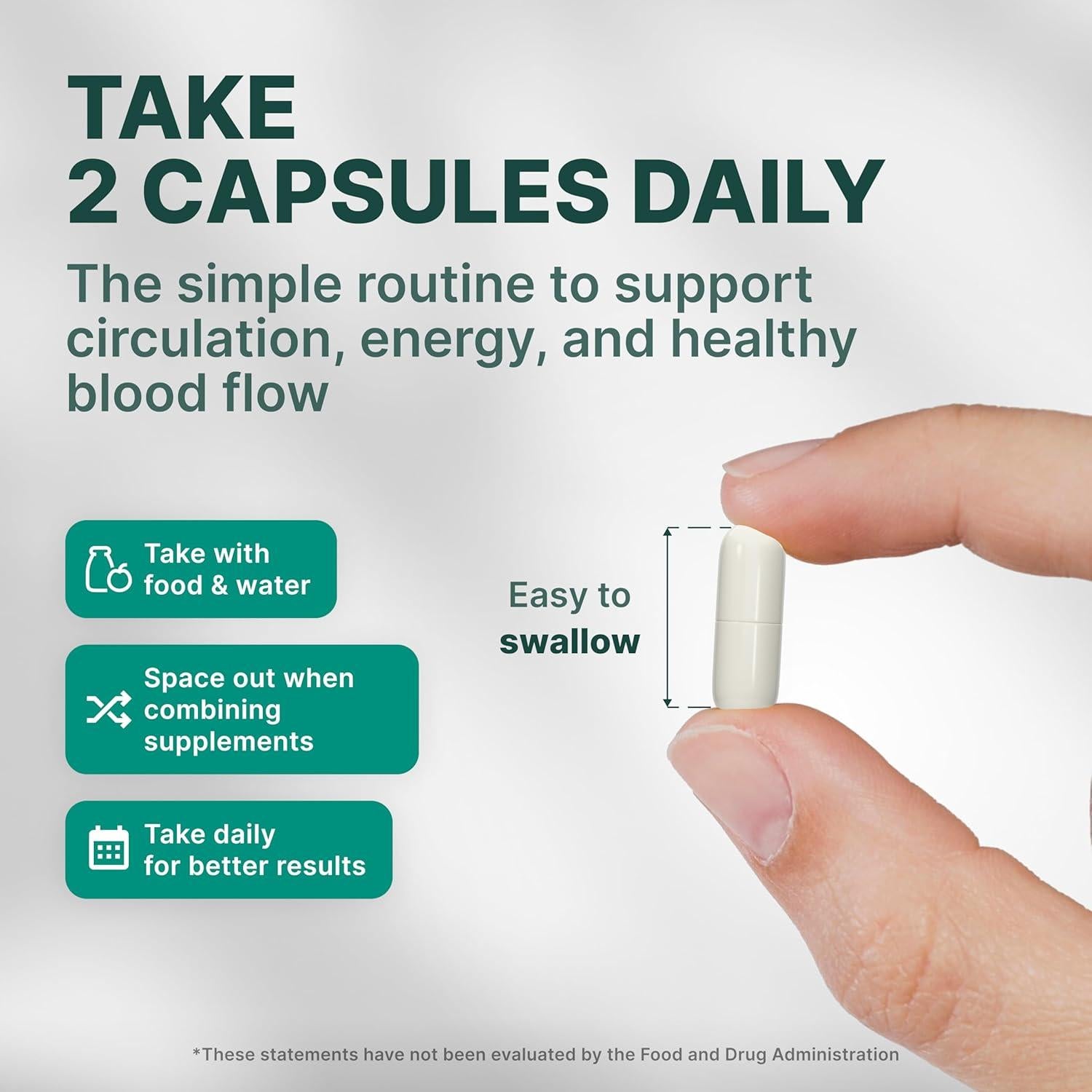 Suplemento Óxido Nítrico Mezcla Pura 60 Cápsulas 1500mg