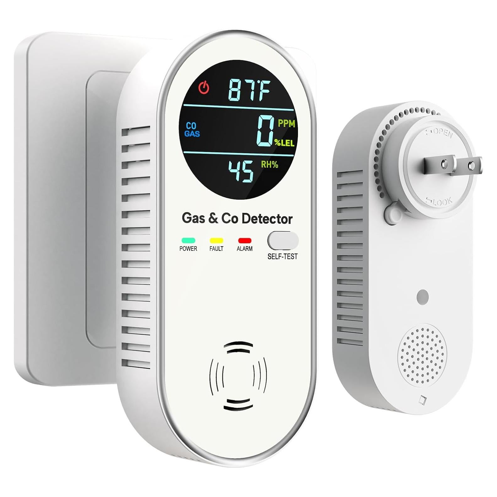 Detector de Fugas de Gas Natural y Monóxido de Carbono NORJAN