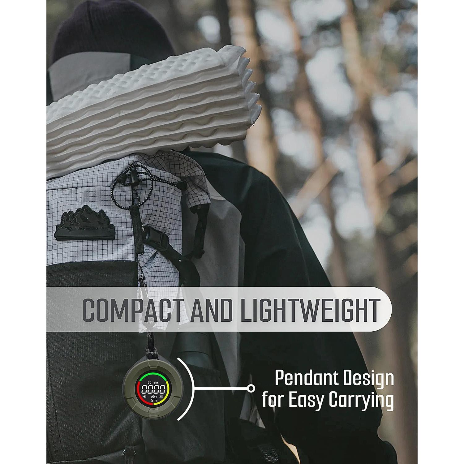 Detector de Monóxido de Carbono Portátil GasDoc DS-100 3 en 1