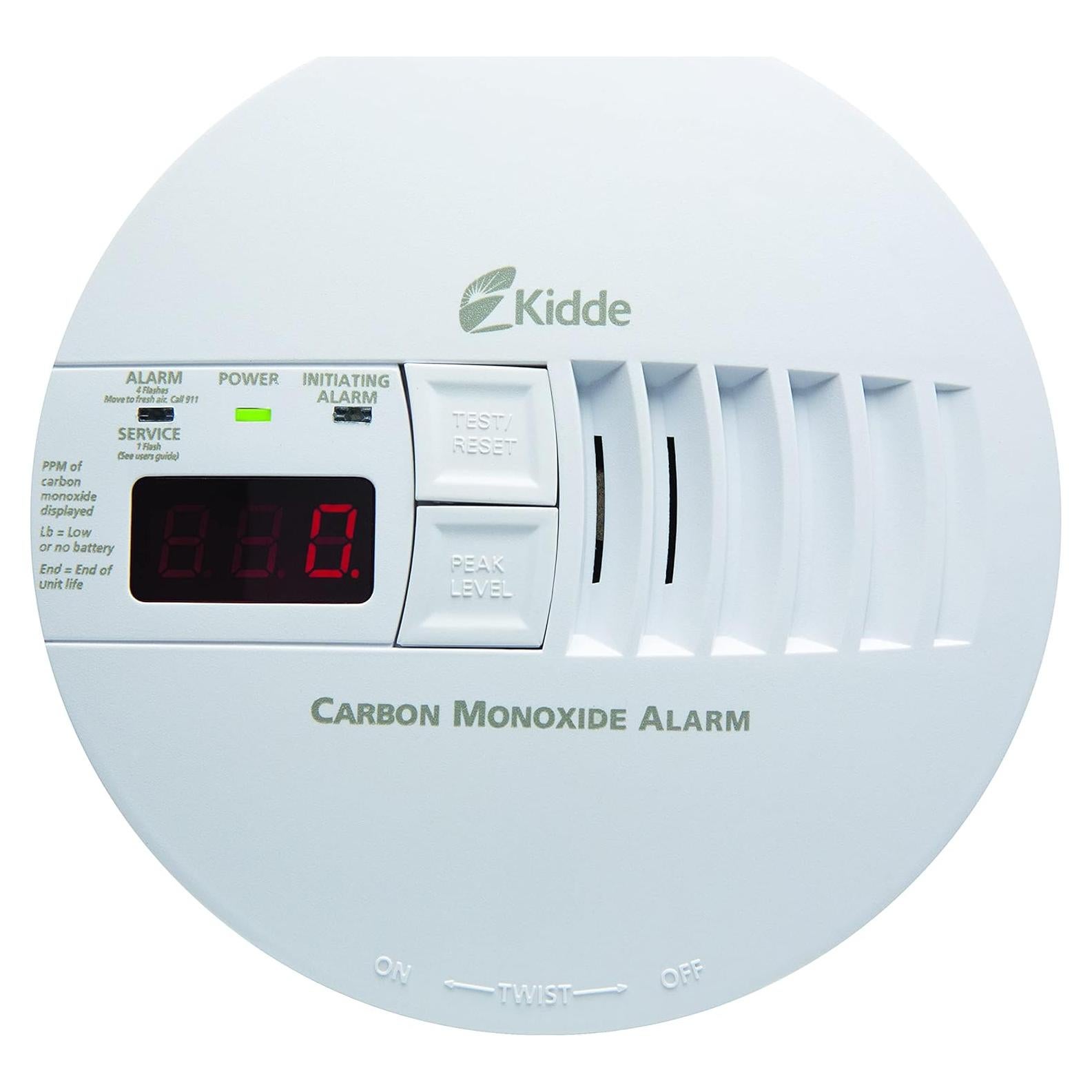 Detector de Monóxido de Carbono Kidde KN-COP-IC con Pantalla Digital