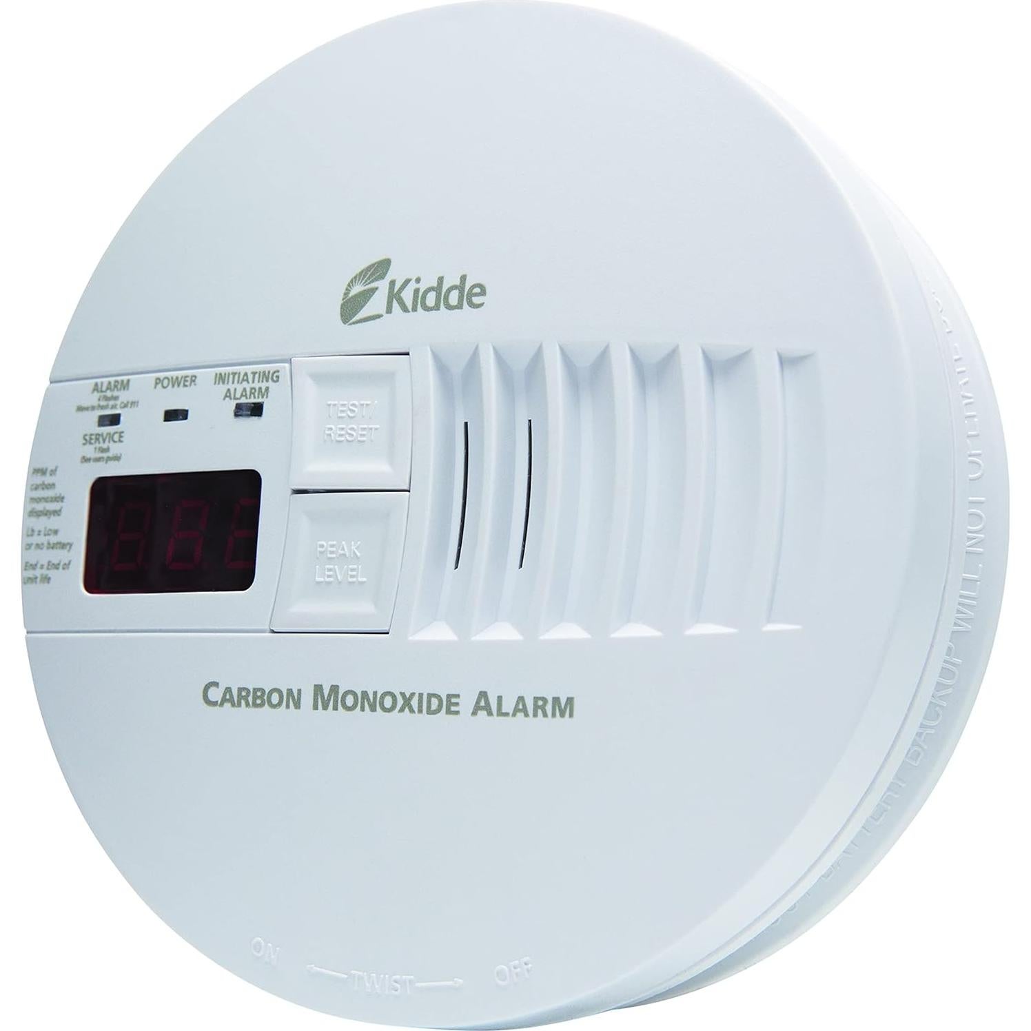 Detector de Monóxido de Carbono Kidde KN-COP-IC con Pantalla Digital