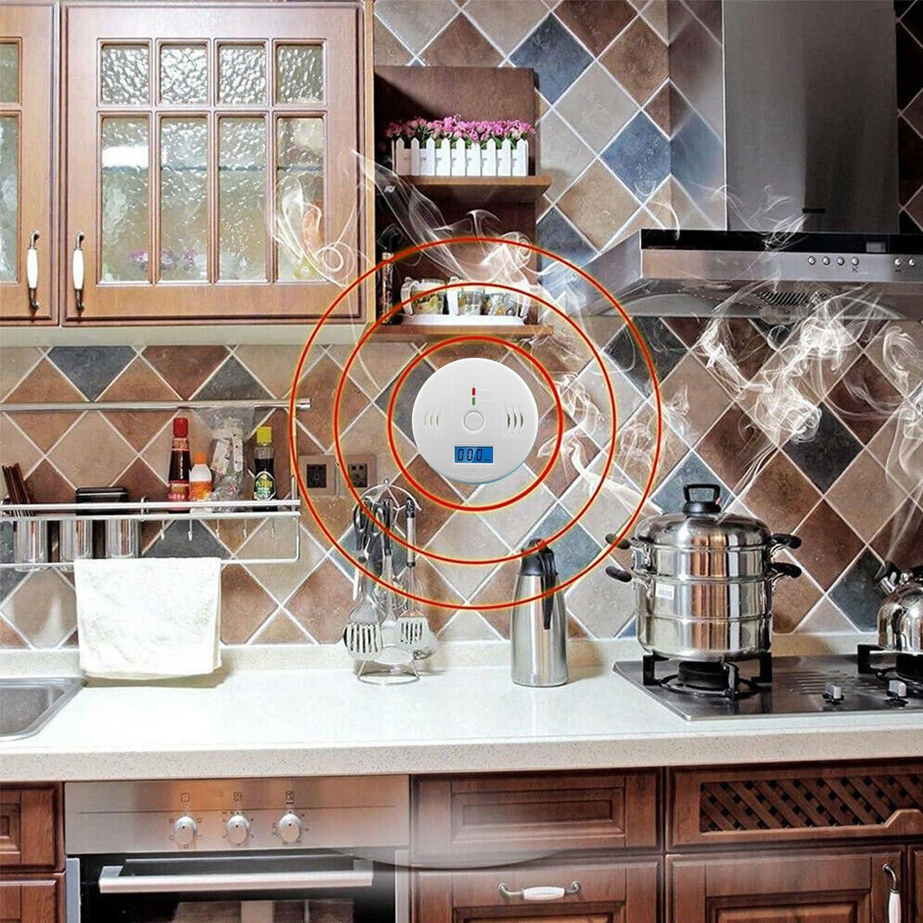 Detector de Monóxido de Carbono Golkur SeaT61A Batería 1-Pack