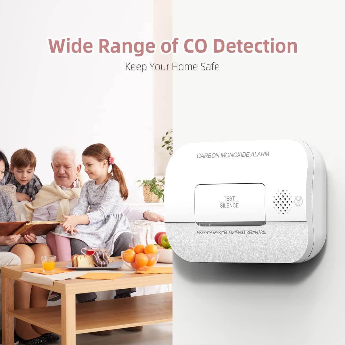 Detector de Monóxido de Carbono Putogesafe GS811-A 85 dB 2 Paquete