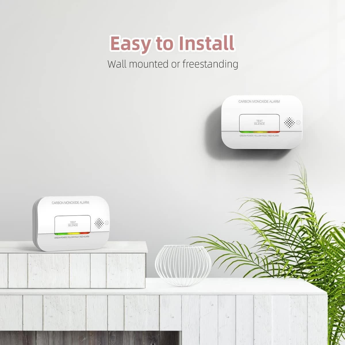 Detector de Monóxido de Carbono Putogesafe GS811-A 85 dB 2 Paquete