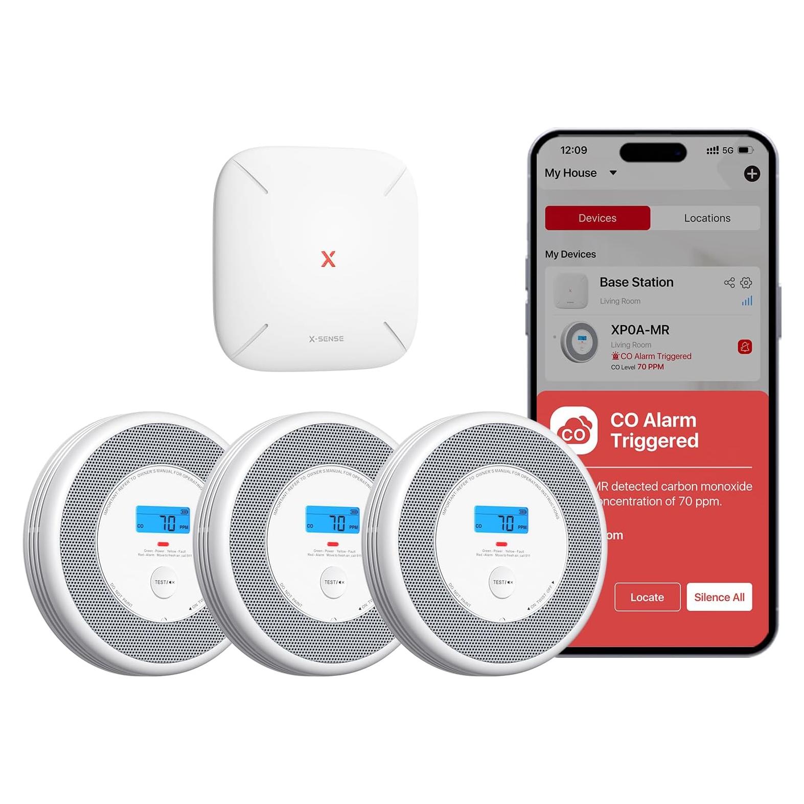 Detector de Humo y Monóxido X-Sense XP0A-MR31 3 Unidades