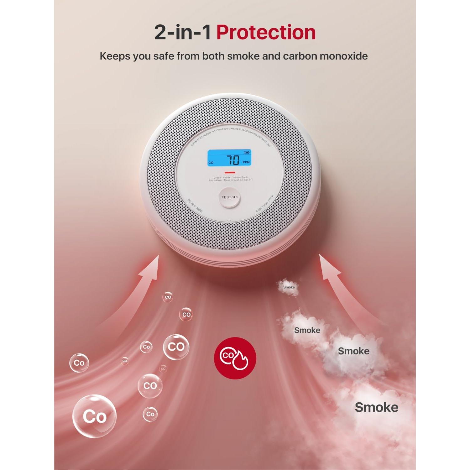 Detector de Humo y Monóxido X-Sense XP0A-MR31 3 Unidades
