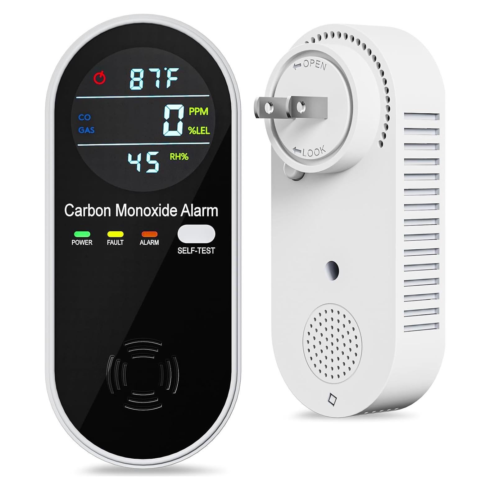 Detector de Monóxido de Carbono y Gas ARIKON 4-en-1 Portátil