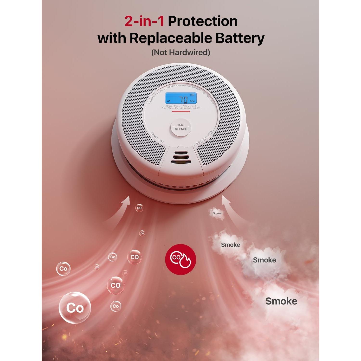 Detector de Humo y Monóxido de Carbono X-Sense SC07-WX 3-Pack