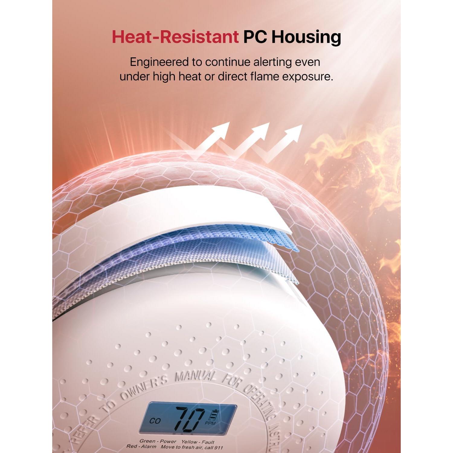 Detector de Humo y Monóxido X-Sense SC01 con Batería 10 Años