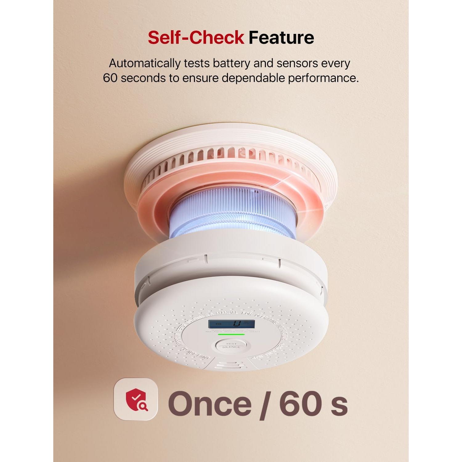 Detector de Humo y Monóxido X-Sense SC01 con Batería 10 Años