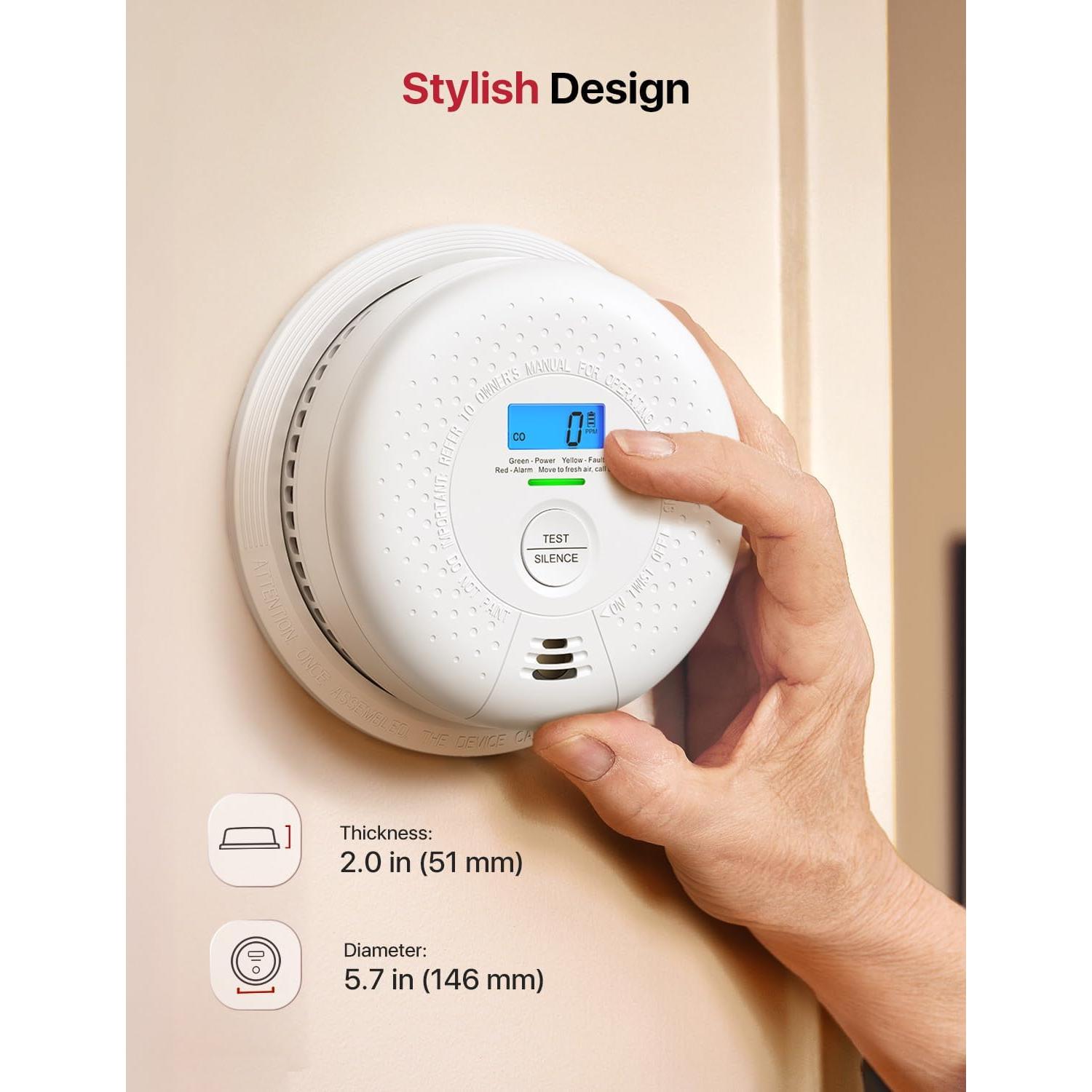 Detector de Humo y Monóxido X-Sense SC01 con Batería 10 Años