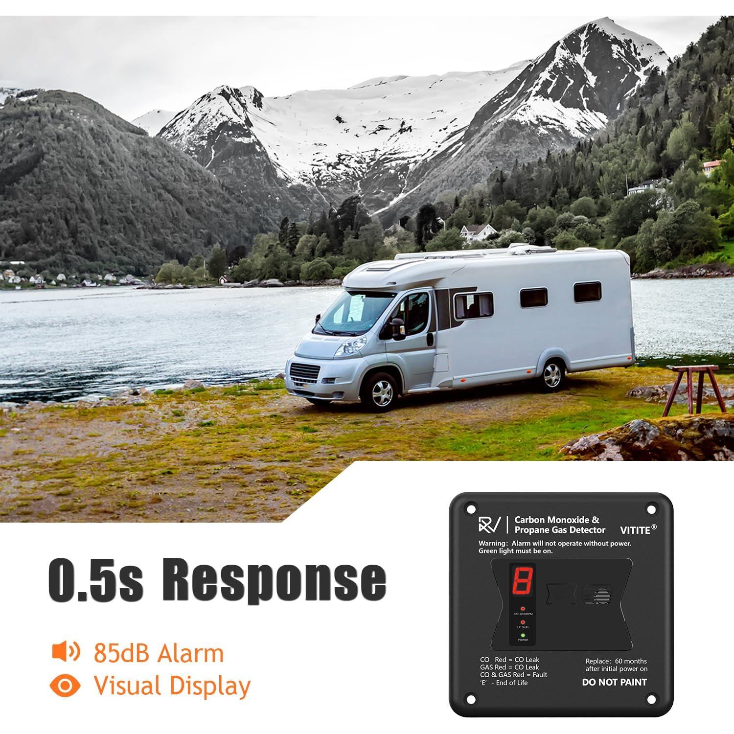 Detector de Monóxido de Carbono y Gas Propano VITITE RV 2 en 1