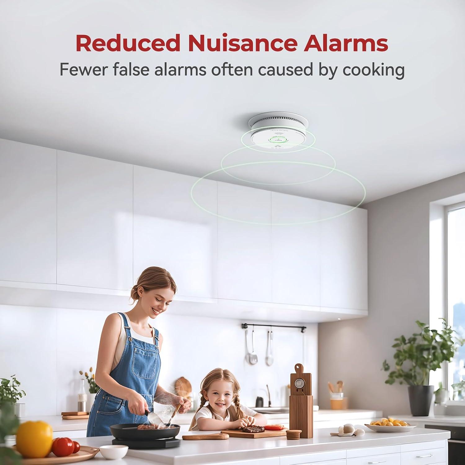 Detector de Humo y Monóxido Siterlink 4 Unidades Interconectado