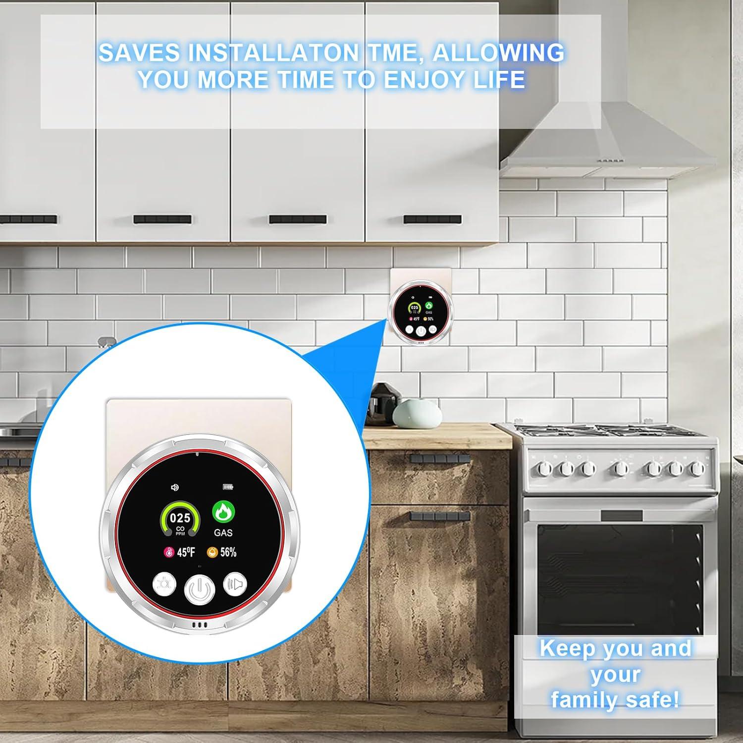 Detector de Monóxido de Carbono y Gas Natural Tarewoeki HD13
