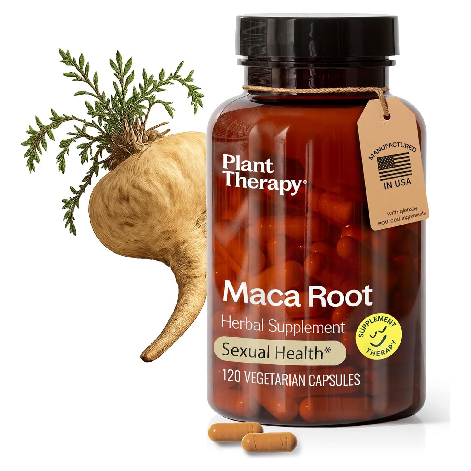 Cápsulas de Raíz de Maca Plant Therapy 120 Vegetarianas 5000 mg