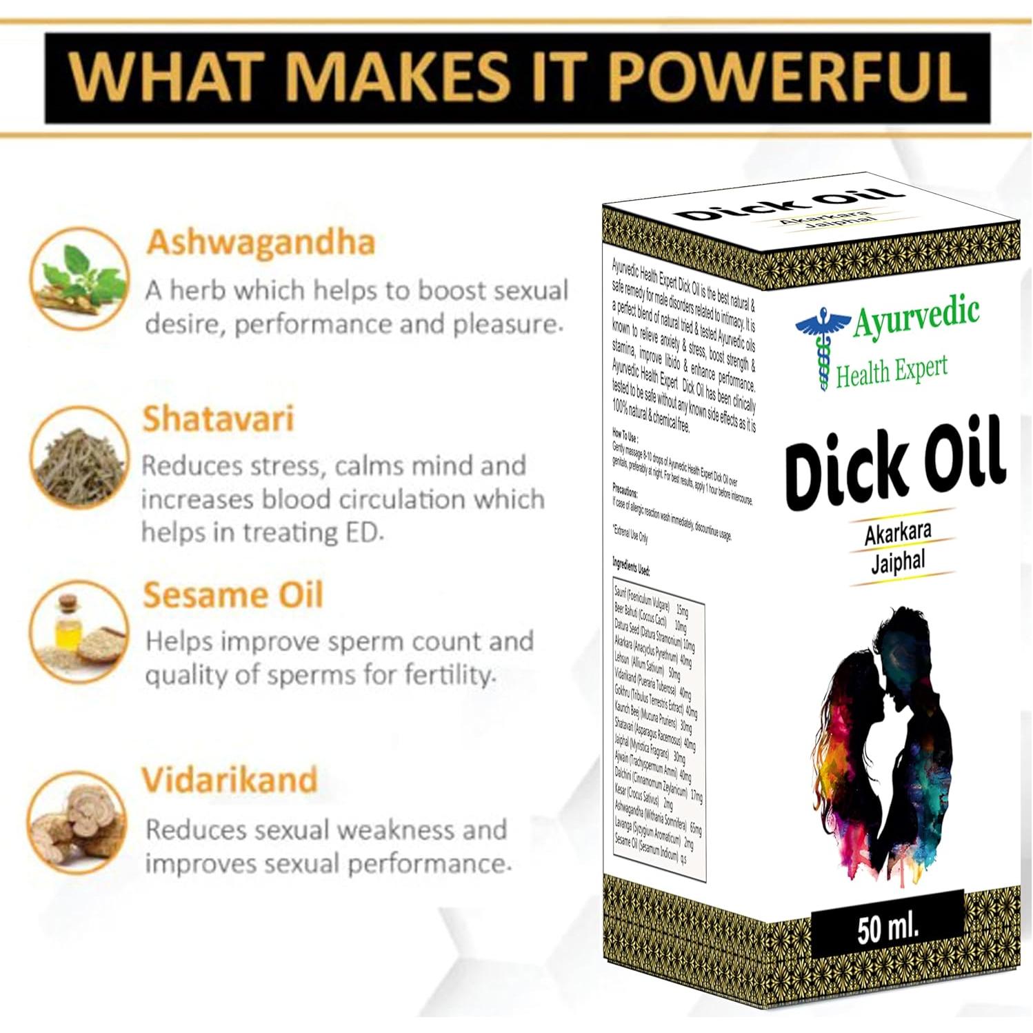 Aceite Dick Herbal Aumentador de Tamaño 50 ml - Experto en Salud