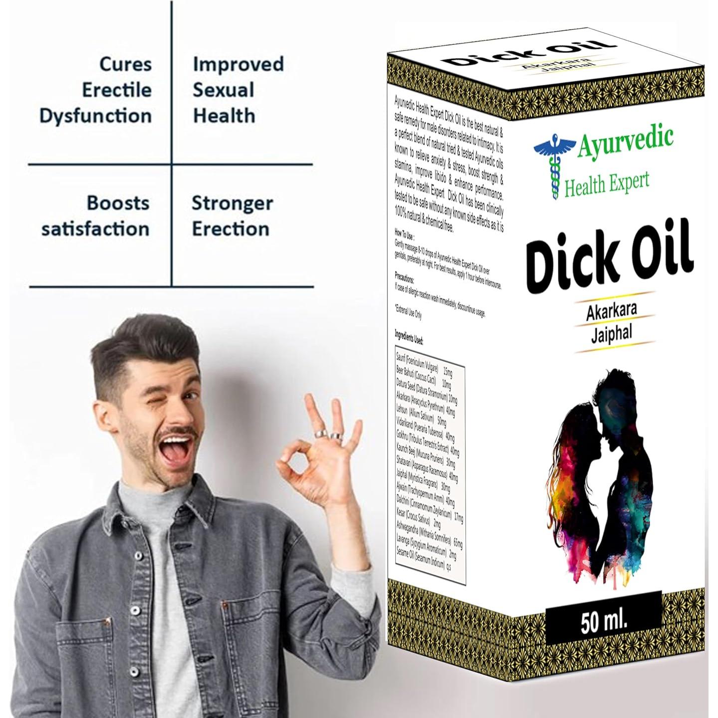 Aceite Dick Herbal Aumentador de Tamaño 50 ml - Experto en Salud