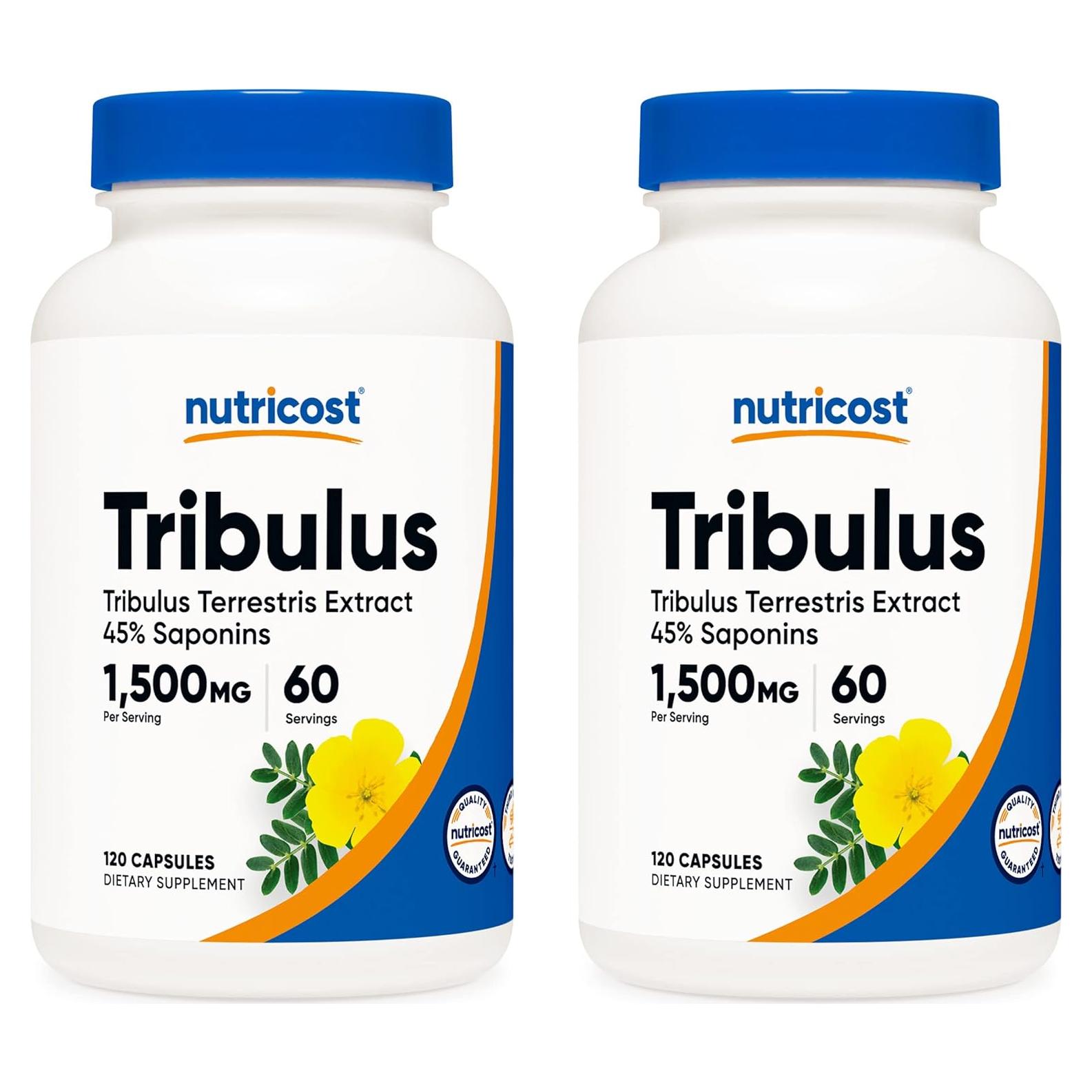 Extracto de Tribulus Terrestris Nutricost 750mg 120 Cápsulas x 2