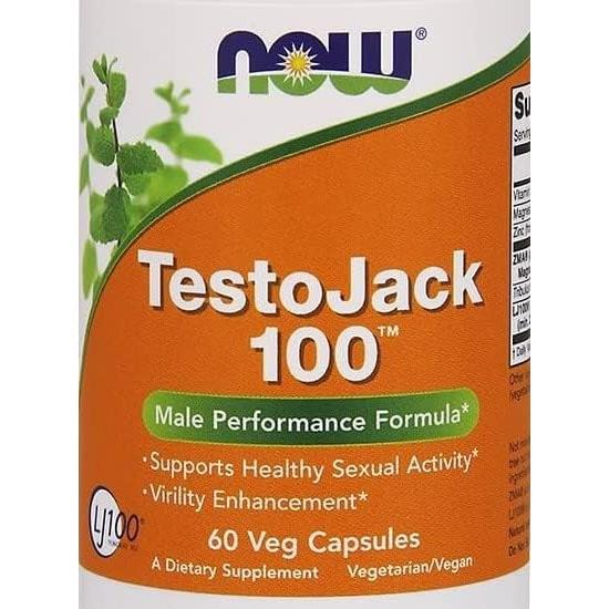 Suplemento Dietético Testojack 100 Now Foods 60 cápsulas