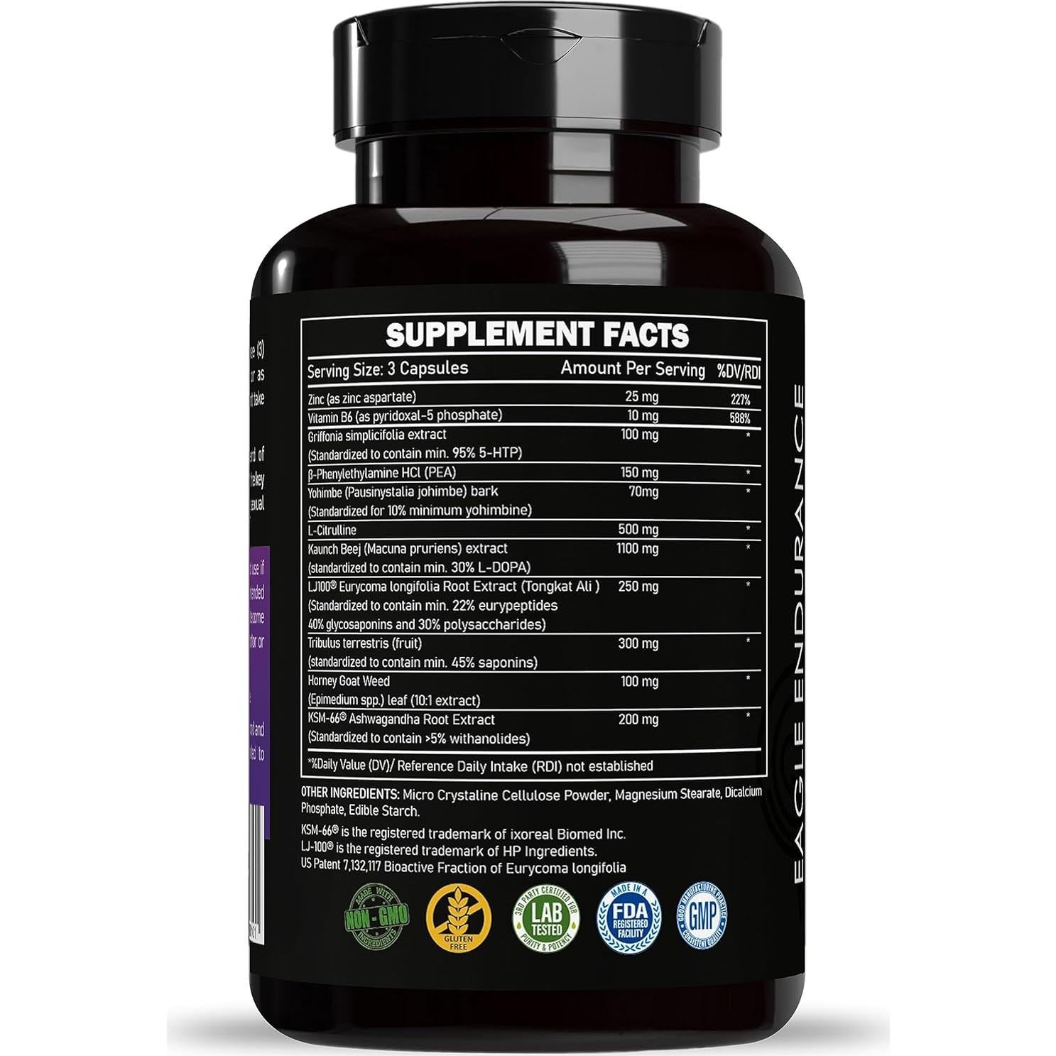 Suplemento Sexual Masculino Force Fuel Eagle Endurance 90 Caps