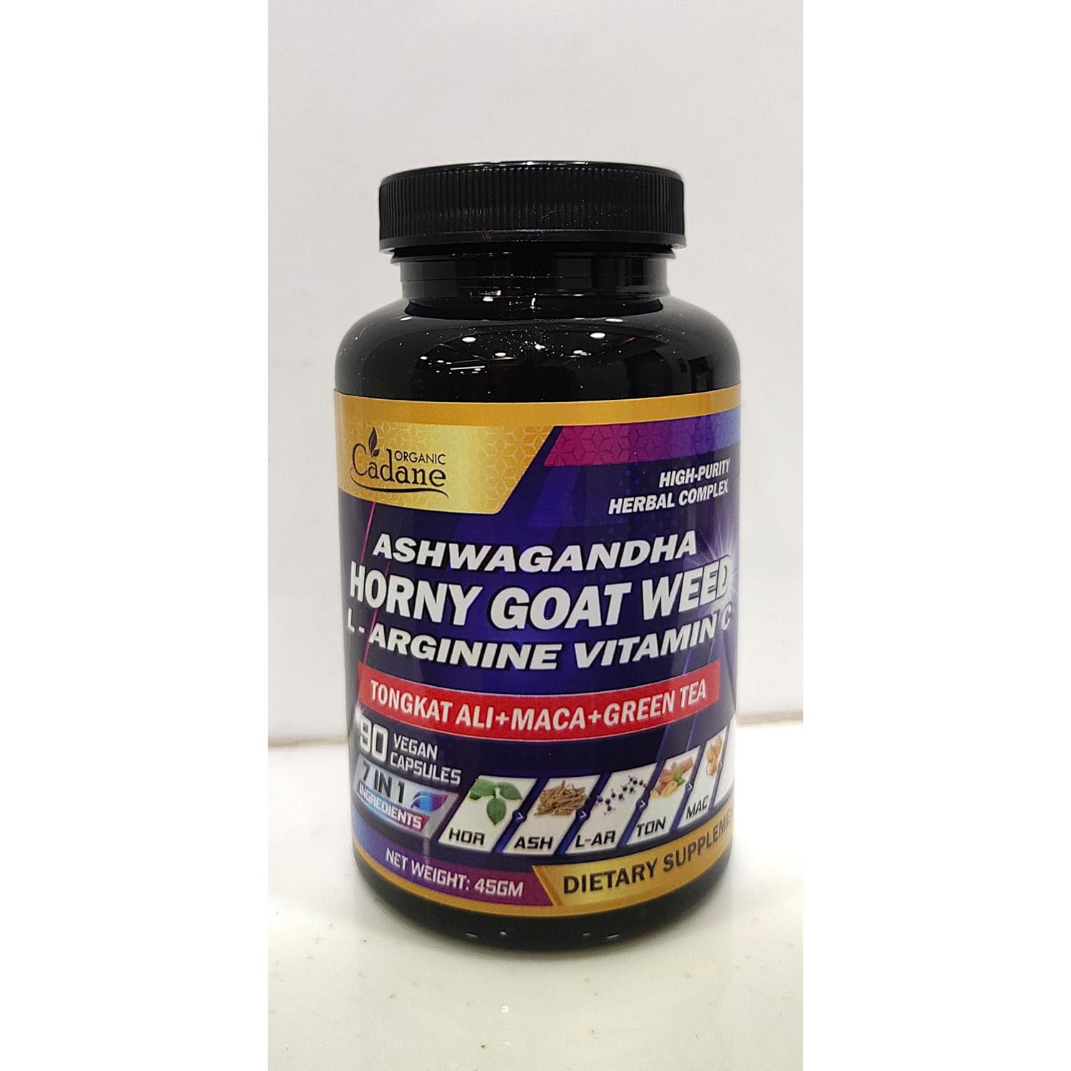 Suplemento Orgánico Cadane Horny Goat Weed 90 Cápsulas 7en1