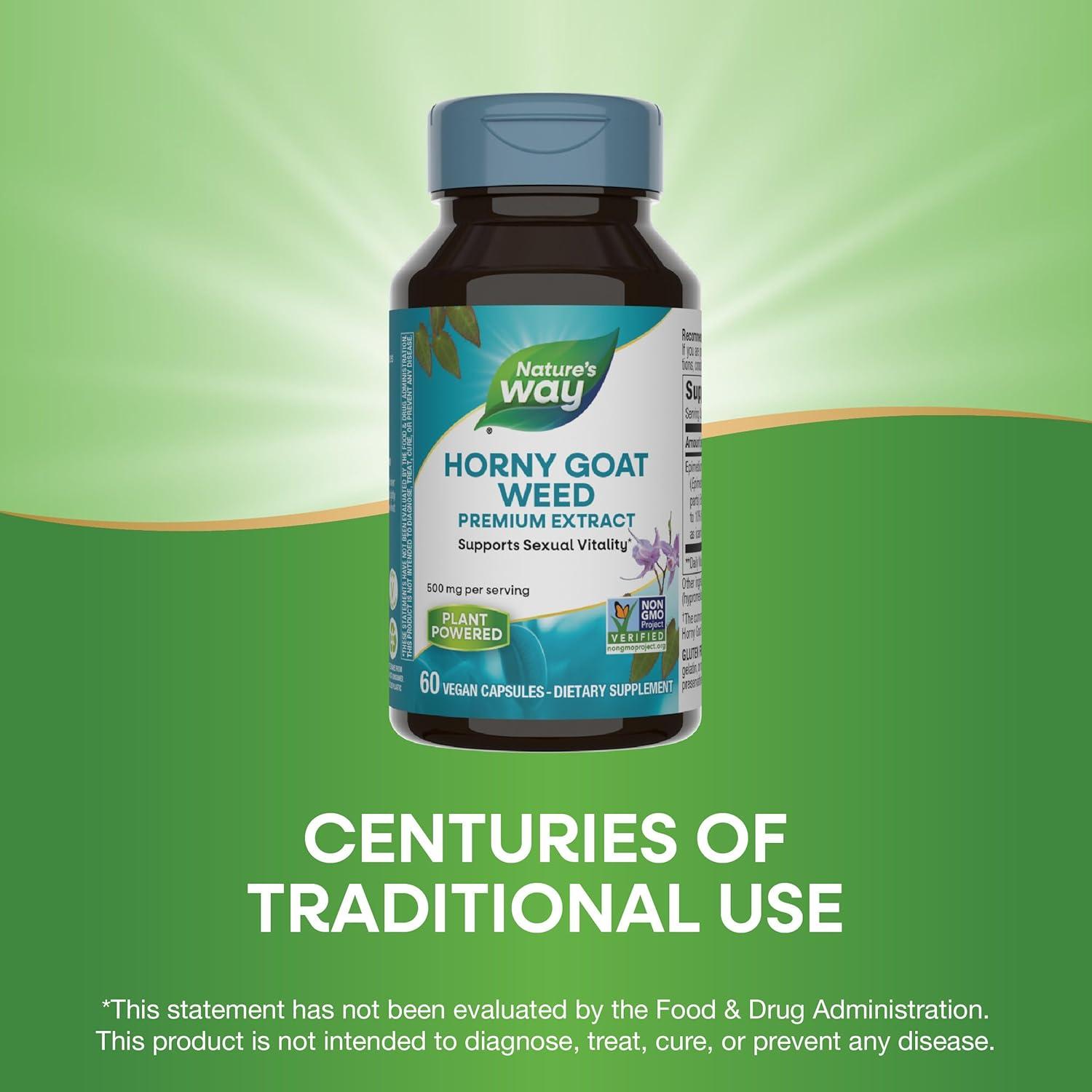 Extracto de Epimedium Nature's Way 500 mg 60 Cápsulas Veganas