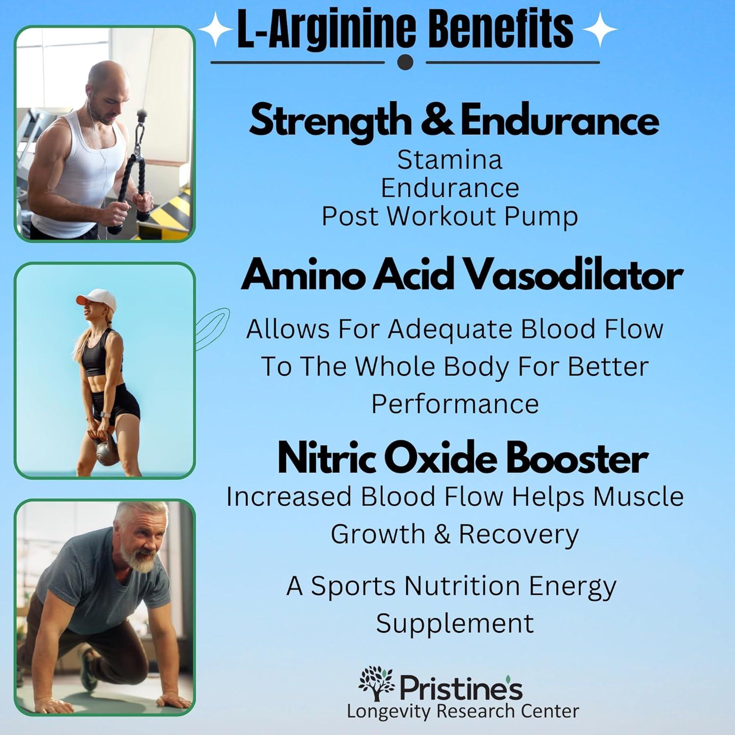 Suplemento L Arginina PRISTINE 1000mg 90 Cápsulas Veganas