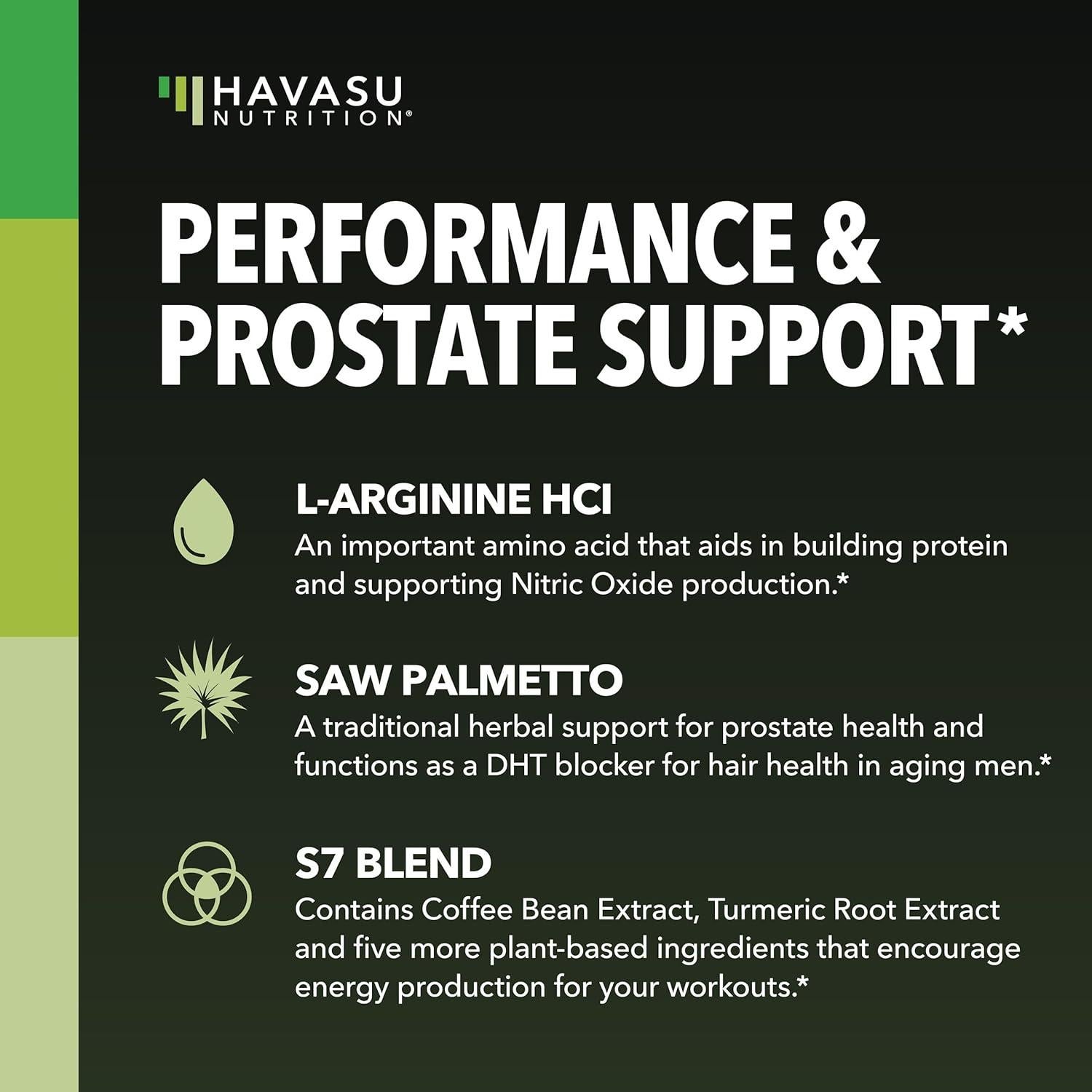 L-Arginina 500mg + Palma Enana 500mg - Suplemento Vegano 60 Cápsulas