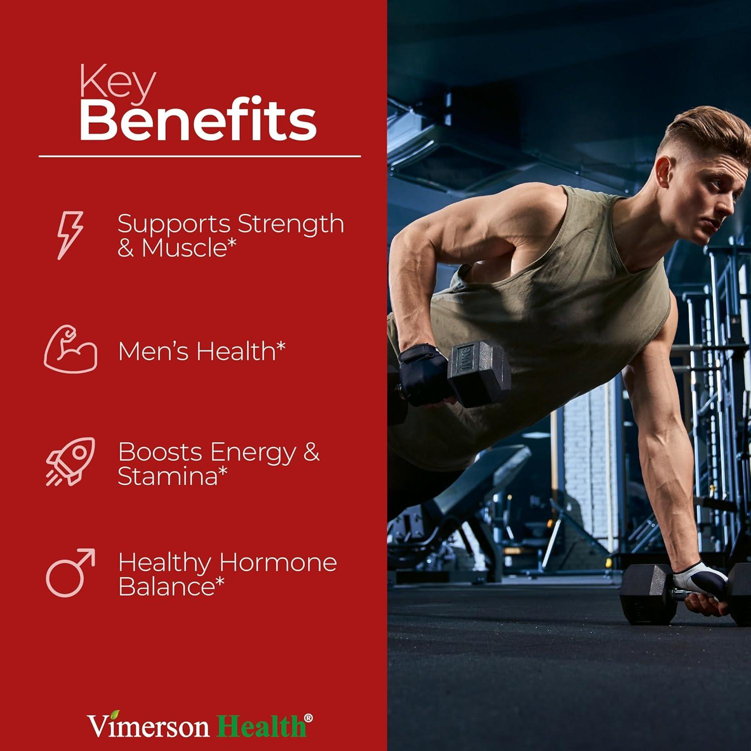 Suplemento de Testosterona Vimerson Health 30 Cápsulas