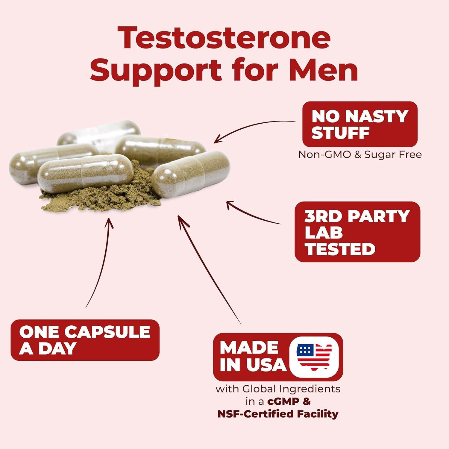 Suplemento de Testosterona Vimerson Health 30 Cápsulas