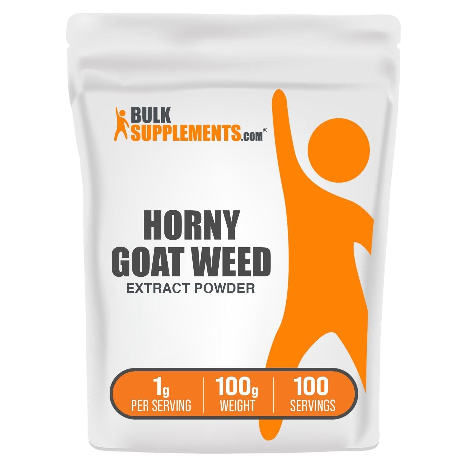 Extracto de Hierba de Cabra Horny BulkSupplements 100g Vegano
