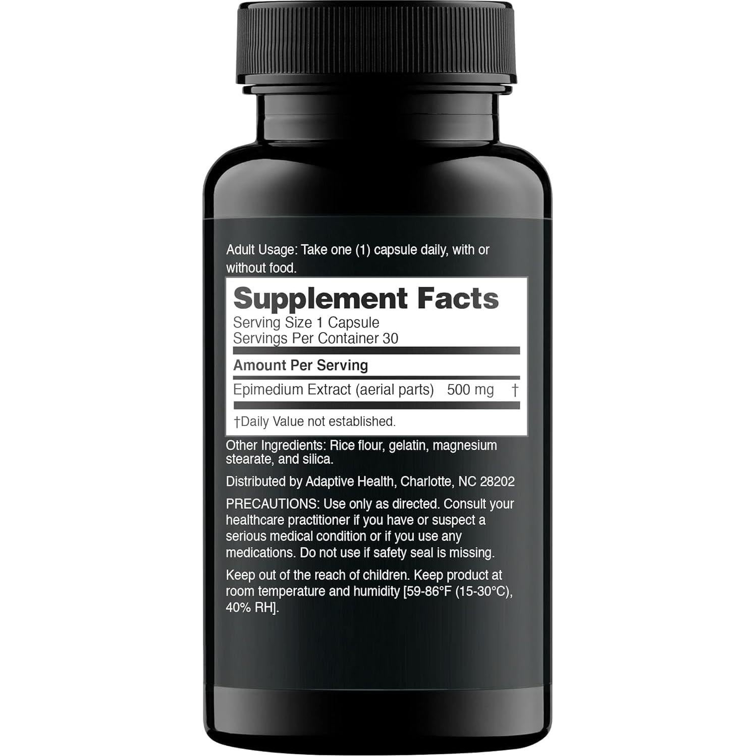 Extracto de Hierba de Cabra Cornuda Nugenix 60 Cápsulas 500mg