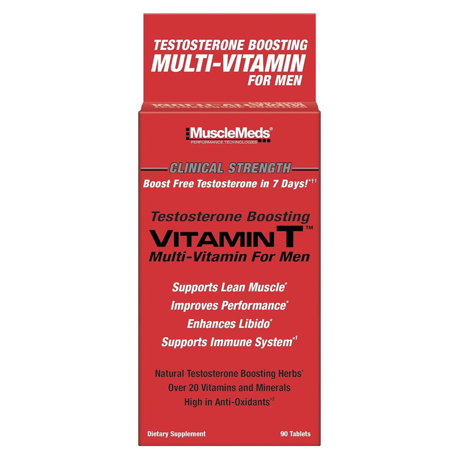 MuscleMeds Vitamina T Multivitamina Diaria para Hombres 90 g