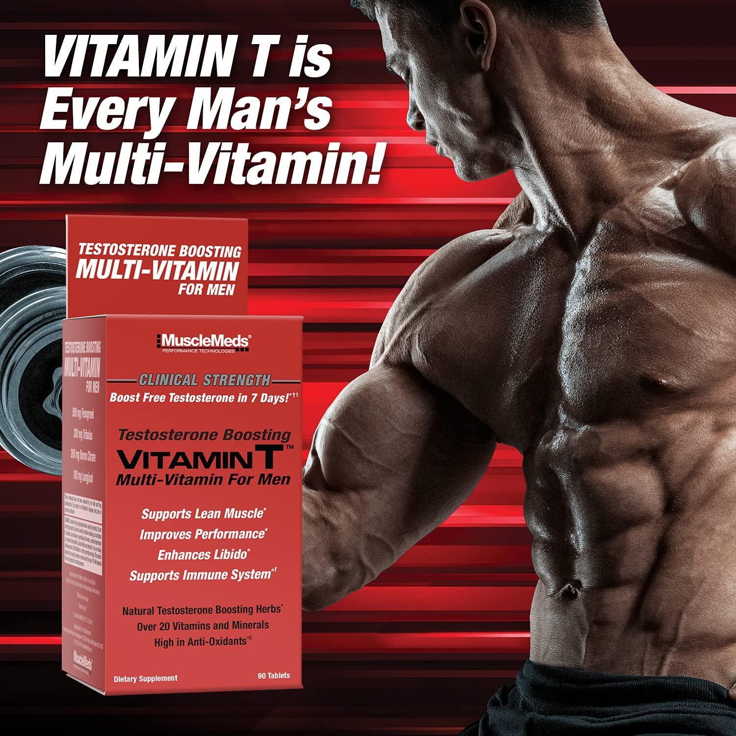 MuscleMeds Vitamina T Multivitamina Diaria para Hombres 90 g