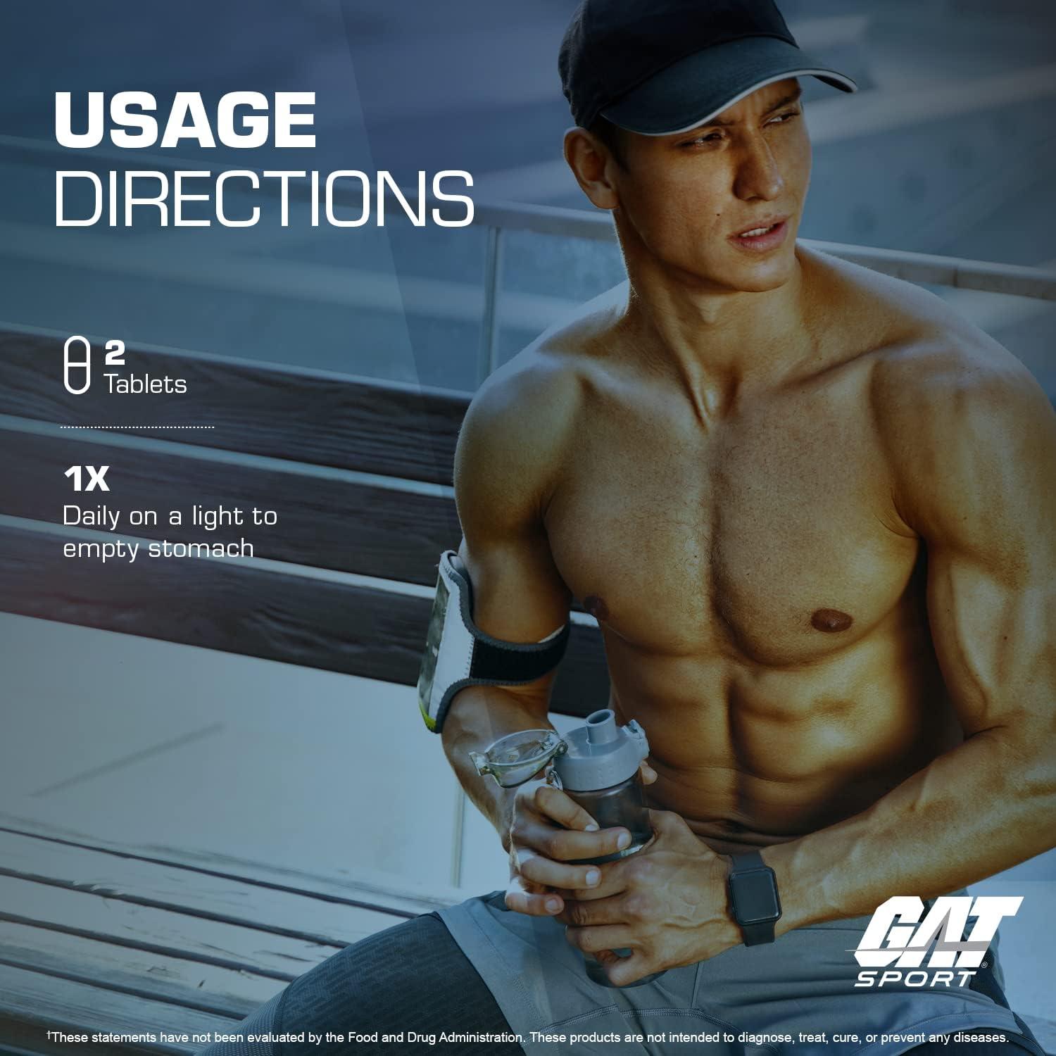 GAT Testrol Aumentador de Testosterona 60 Cápsulas 2000mg