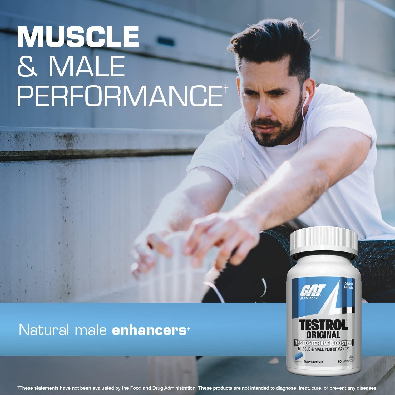 GAT Testrol Aumentador de Testosterona 60 Cápsulas 2000mg