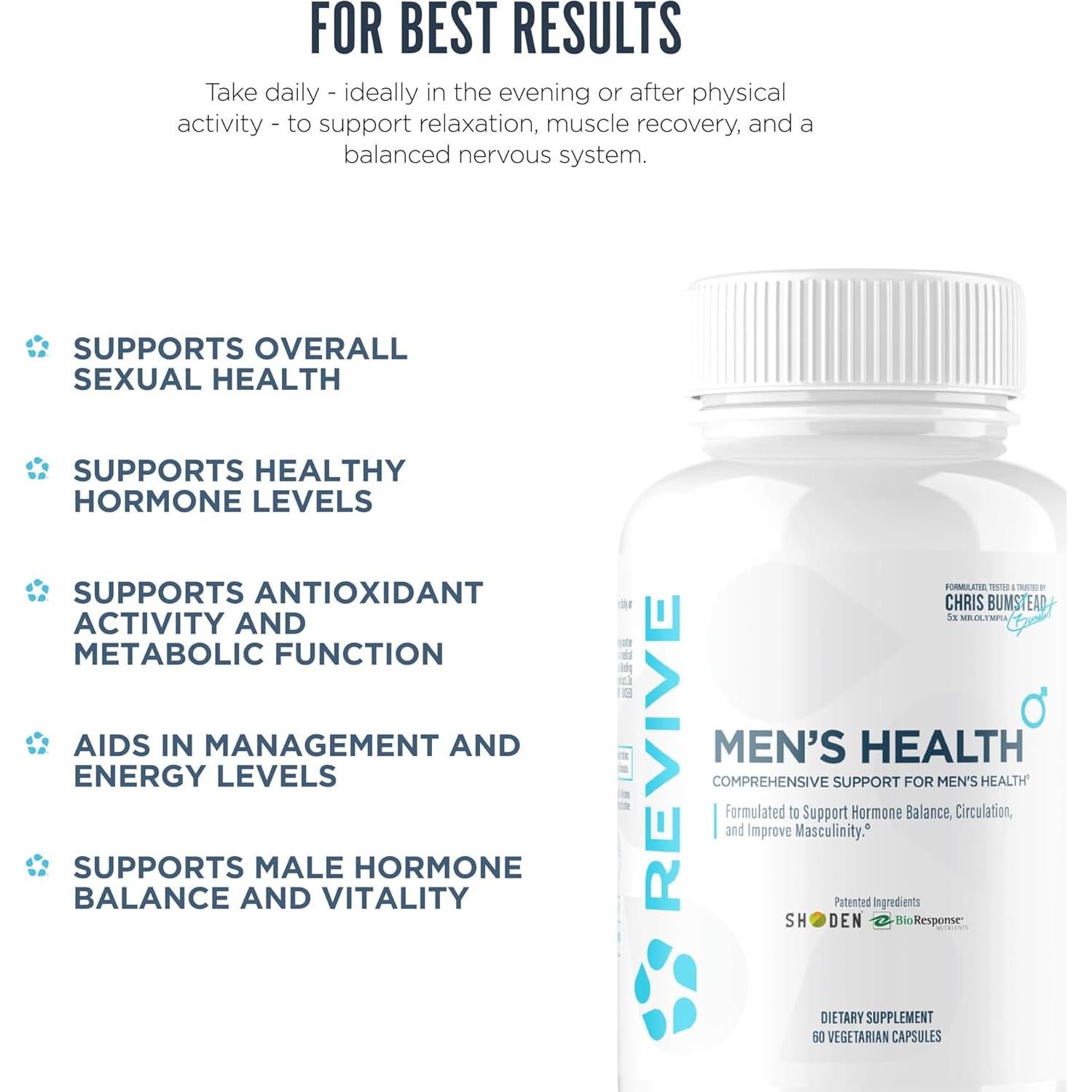 Suplemento DIM Revive MD para Hombres - 60 Cápsulas Vegetarianas