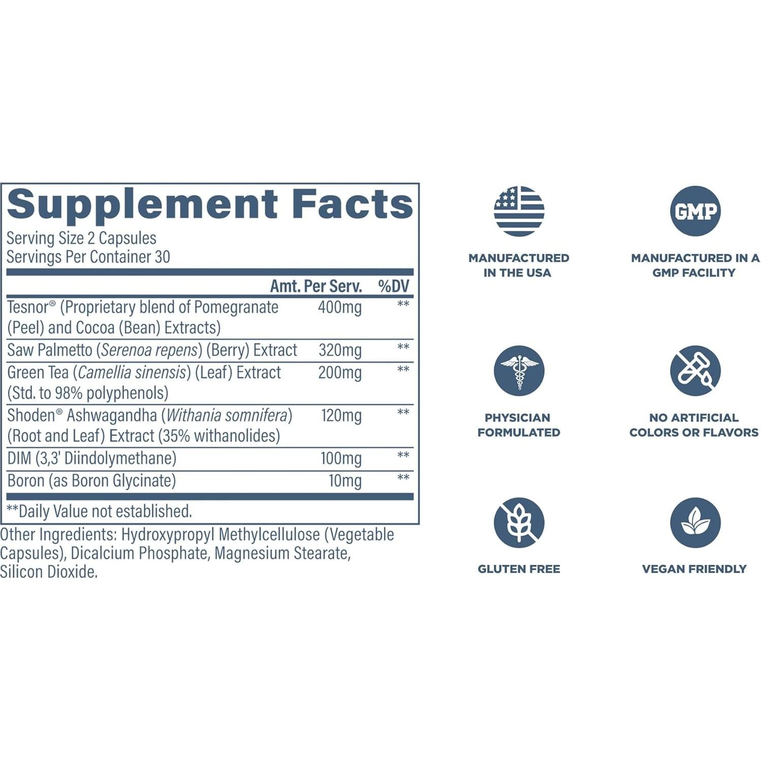 Suplemento DIM Revive MD para Hombres - 60 Cápsulas Vegetarianas