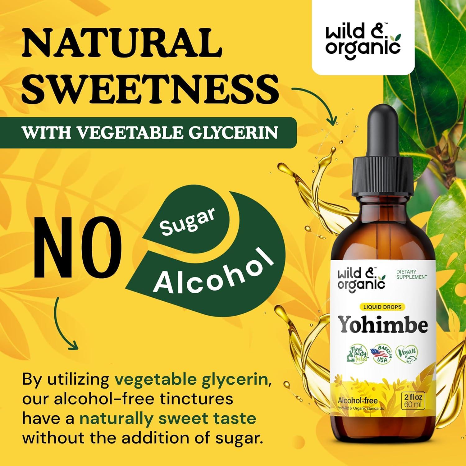 Suplemento de Yohimbe Silvestre 59 ml - Extracto Líquido Vegano