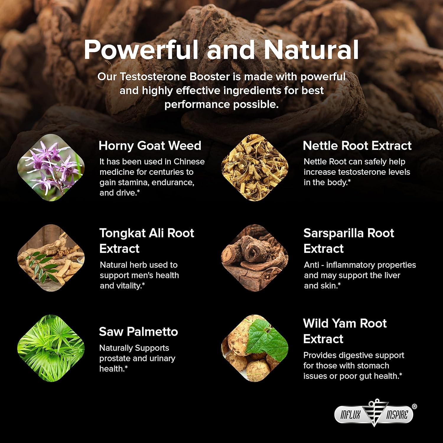 Acelerador de Testosterona Influx Inspire - 60 Cápsulas