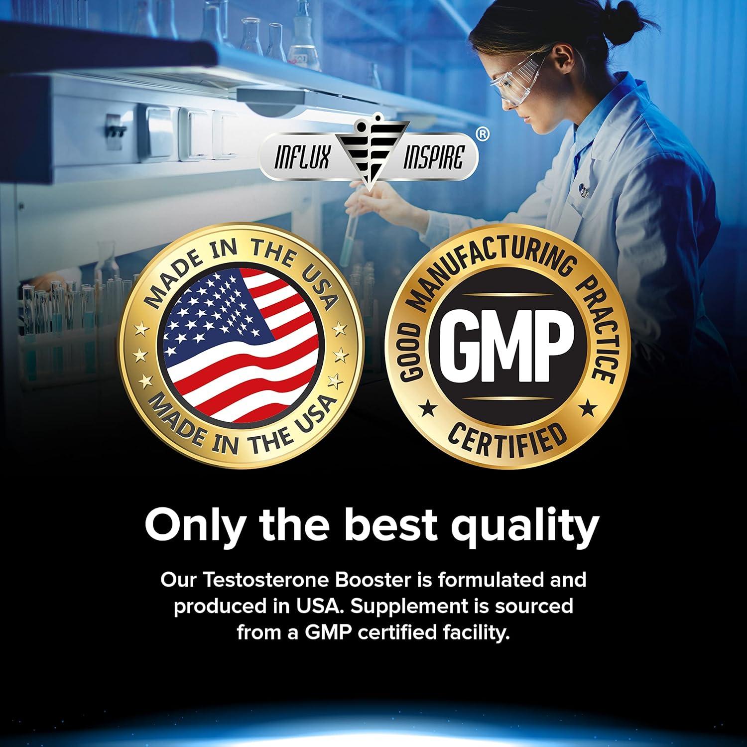 Acelerador de Testosterona Influx Inspire - 60 Cápsulas